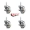 Service Caster 3 Inch Nylon Wheel Swivel 34 Inch Threaded Stem Caster Set with Brake SCC SCC-TS20S314-NYS-TLB-34212-4 - alternate 2